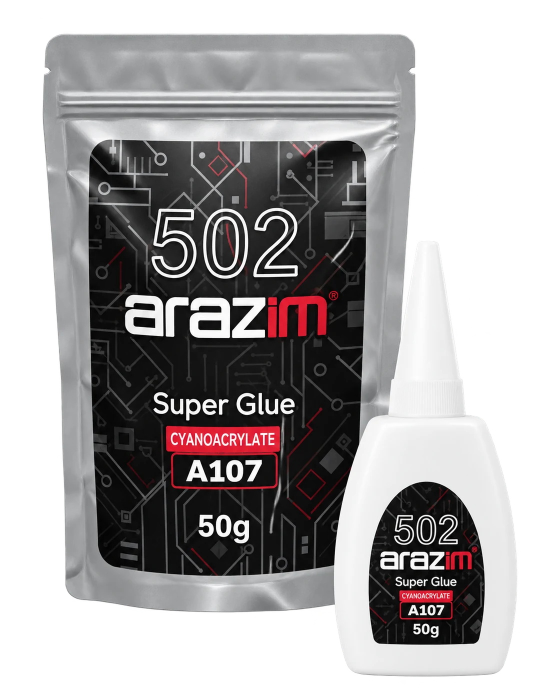 چسب ۵۰۲ آرازیم ARAZIM A - 107 | 502 SUPER GLUE CYANOACRYLATE