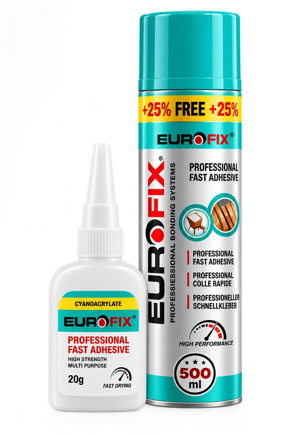 چسب فوری ام دی اف ۱۲۳ EUROFIX E - 102 | MDF KIT FAST ADHESIVE